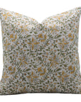 Block print Pillow cover for sofa, couch or bed- Thick Linen- NEERA BEL - Fabdivine
