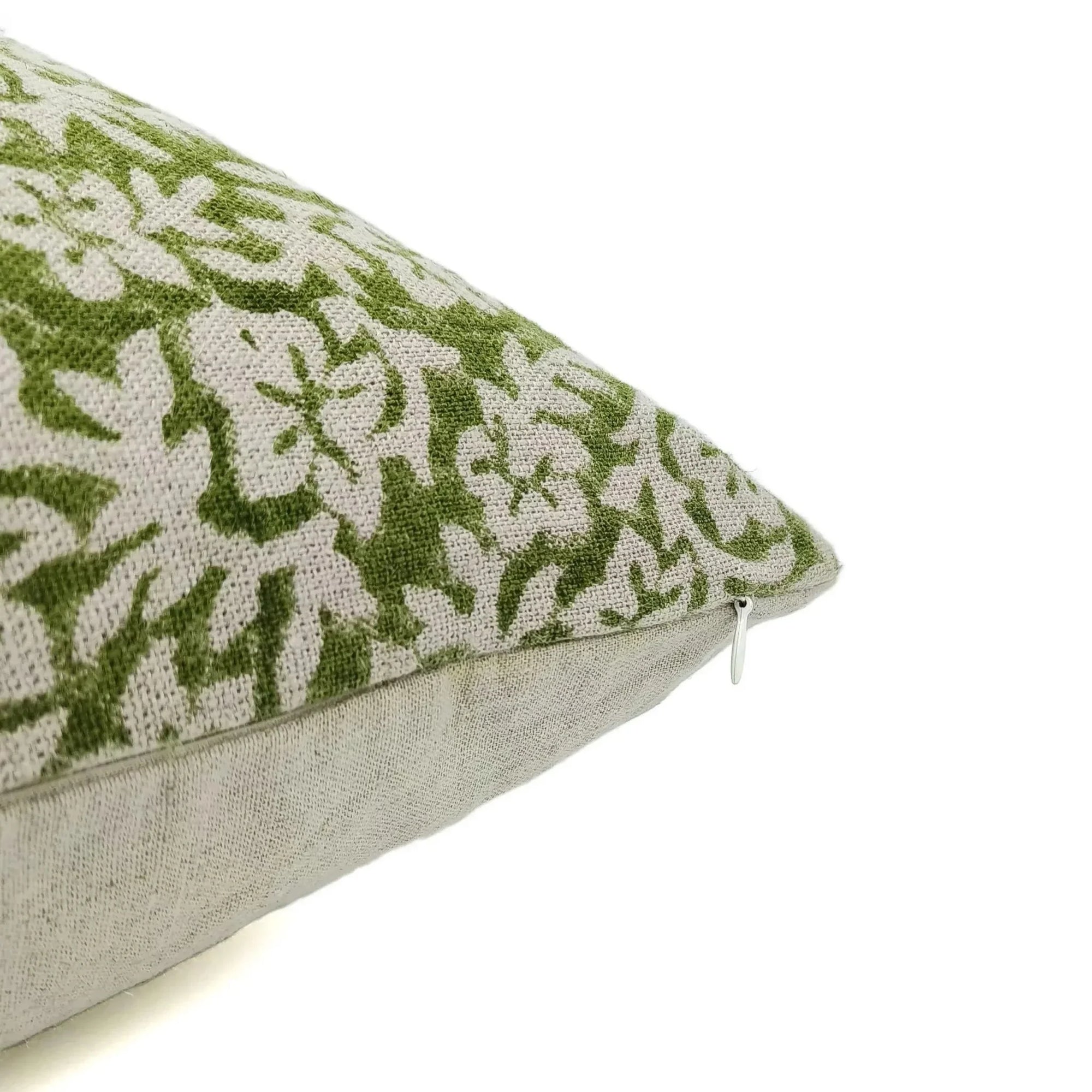 Block print Heavy Linen Pillow Cover - NIDHI VAN - Fabdivine