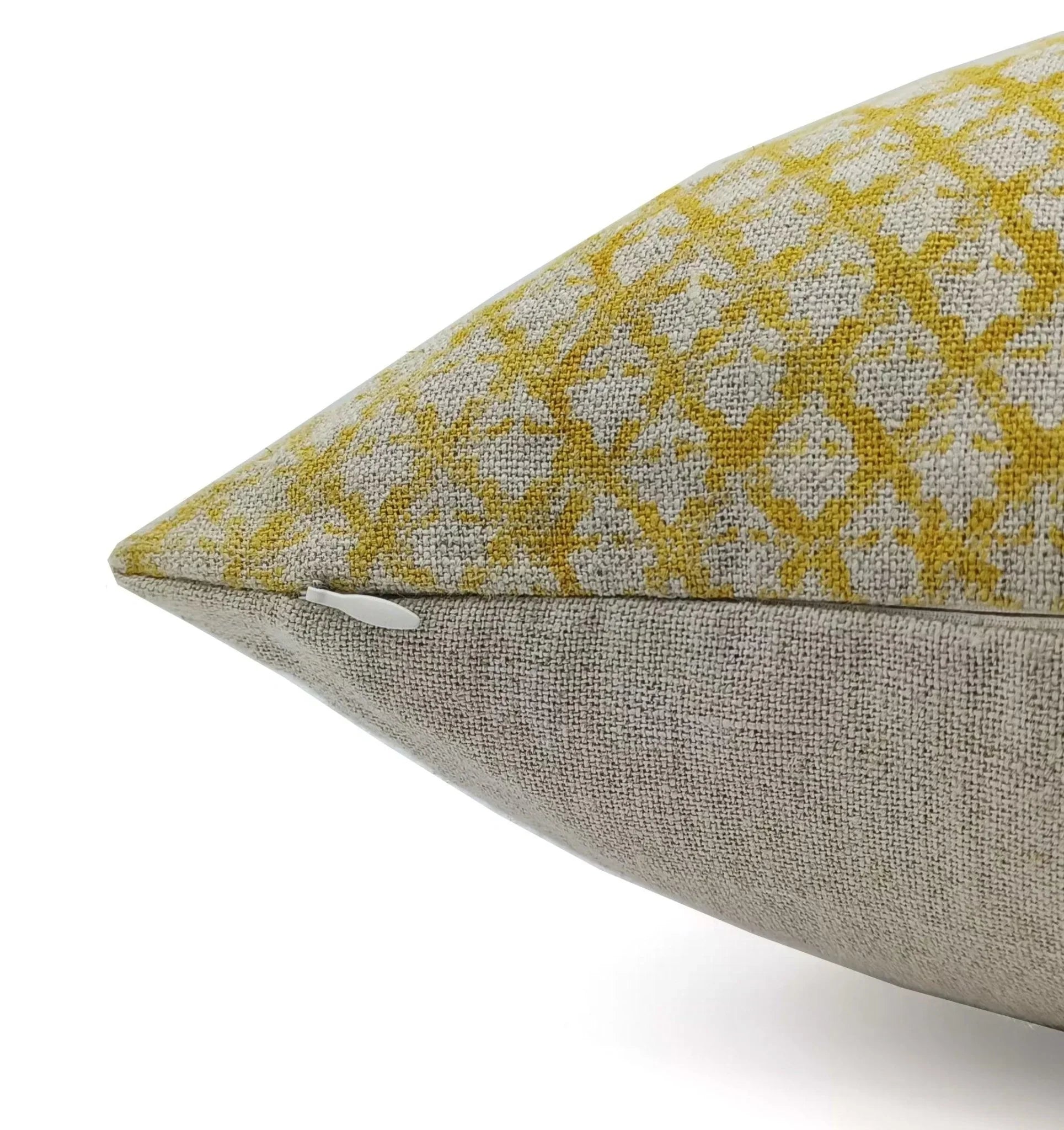 Throw Pillow Cover –Designer Collection of Hand Block Print Thick Linen- PINK CITY JAAL - Fabdivine
