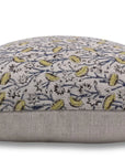 Hand Block Print thick/heavy linen designer pillow cover- PISHTA - Fabdivine