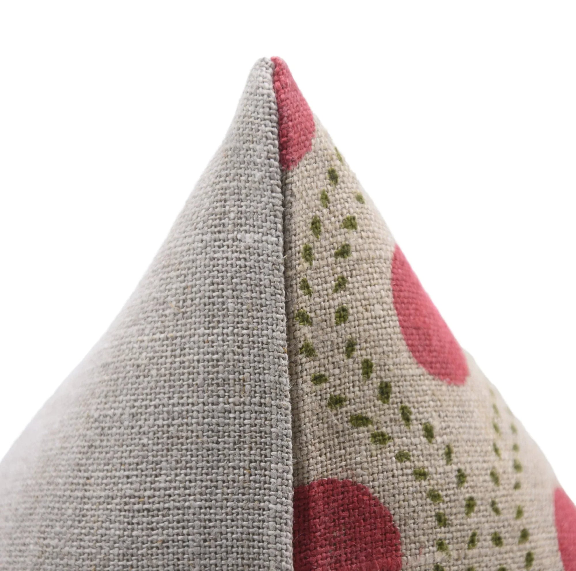 Square/Lumber block print pillow cover- thick linen- RAAJ BHOG - Fabdivine