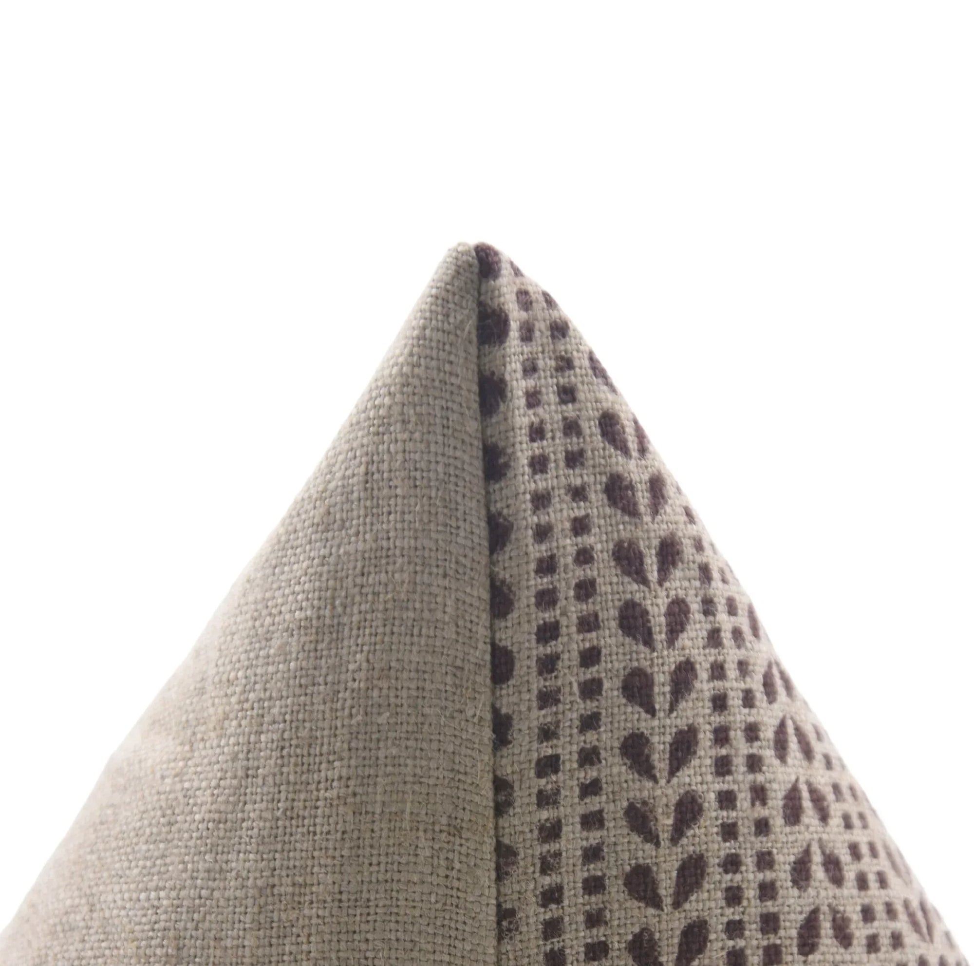 Block print Heavy Linen Pillow Cover - RATANBEL - Fabdivine
