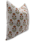Hand Block Print thick/heavy linen designer pillow cover- RISHI - Fabdivine