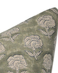 Throw Pillow Cover –Designer Collection of Hand Block Print thick/heavy linen- ROHINI - Fabdivine