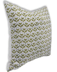 Throw Pillow Cover –Designer Collection of Hand Block Print Thick/Heavy Linen- SHEHNAAZ - Fabdivine