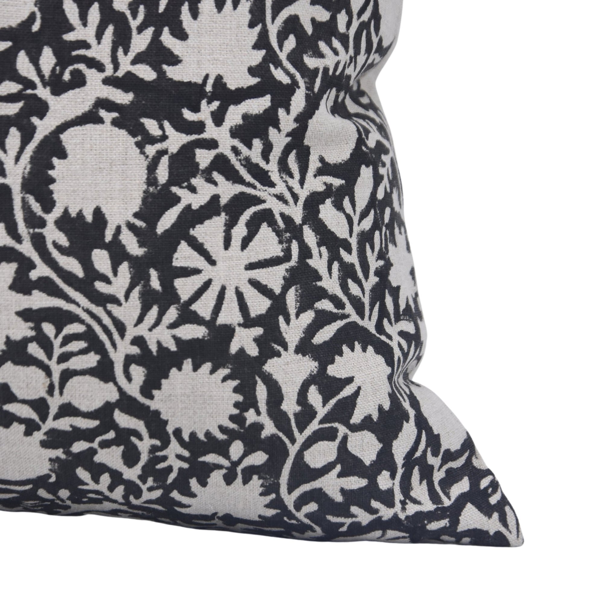 CHAKRI Hand Block Print Pure Linen designer pillow cover - Fabdivine