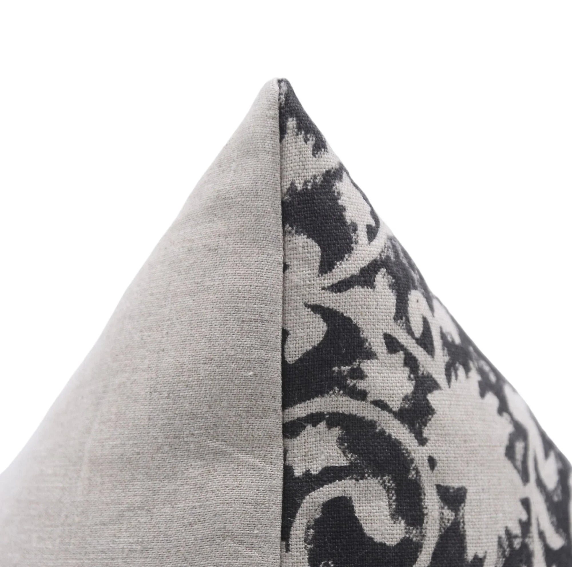 Pure Linen block print designer boho pillow/cushion cover- DEVDAS - Fabdivine