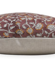 Square/Lumber block print pillow cover- Pure Linen- HIMACHAL - Fabdivine