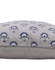 Block print Pillow cover for sofa, couch or bed- pure linen- INDERJEET - Fabdivine
