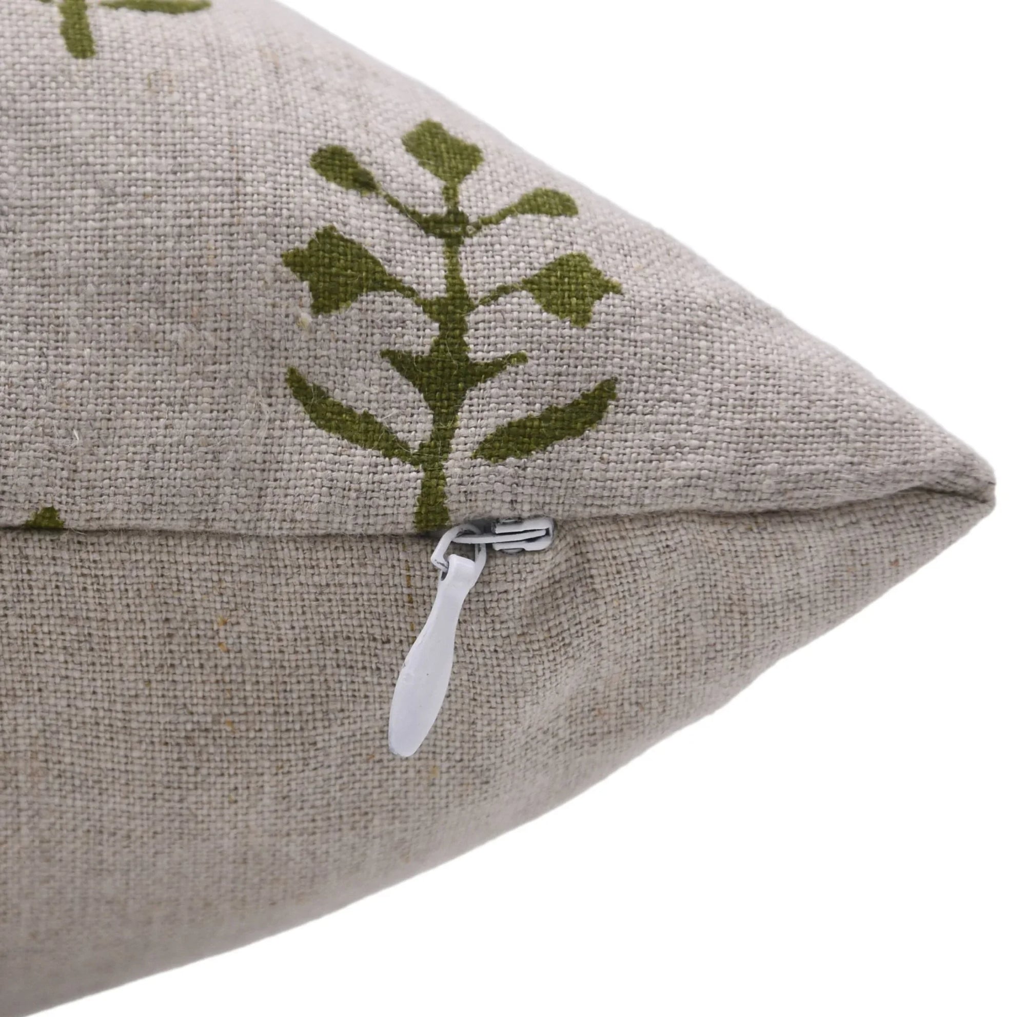 Square/Lumber block print pillow cover- pure linen- JAISALMER - Fabdivine