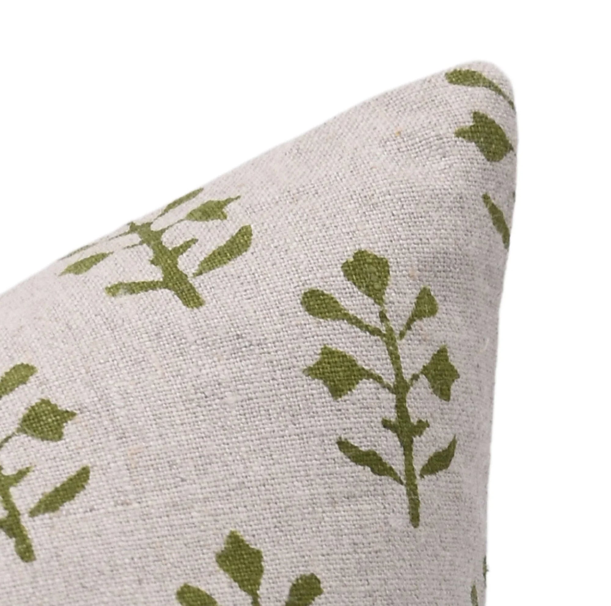 Square/Lumber block print pillow cover- pure linen- JAISALMER - Fabdivine