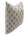 Square/Lumber block print pillow cover- pure linen- JAISALMER - Fabdivine