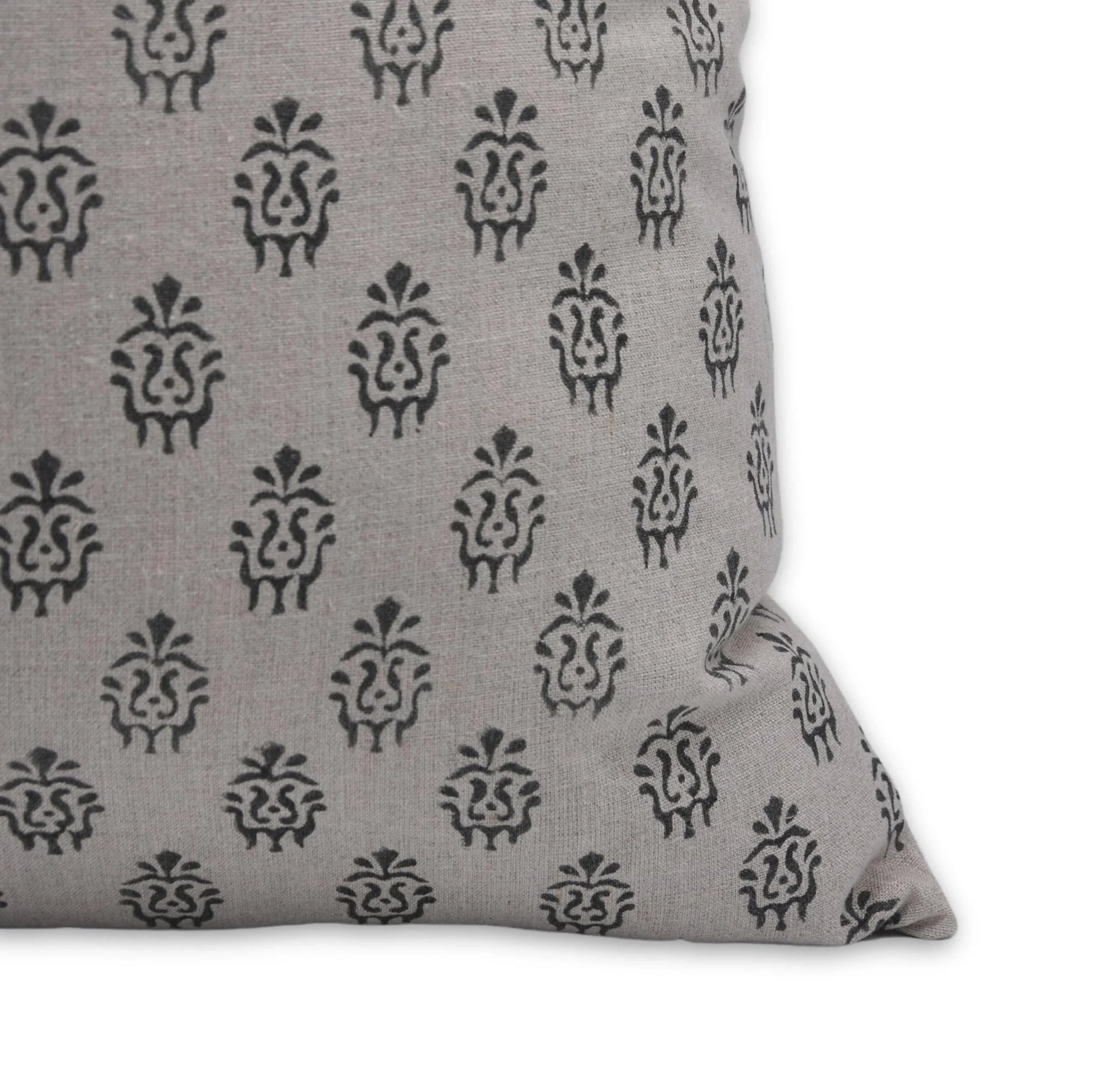 Throw Pillow Cover –Designer Collection of Hand Block Print Pure Linen- KARTIKYA - Fabdivine