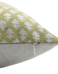 Square/Lumber block print pillow cover- Pure Linen- PINKCITY JAAL - Fabdivine