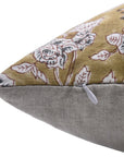 Block print Pillow cover for sofa, couch or bed- pure linen- RAMESHWARM - Fabdivine