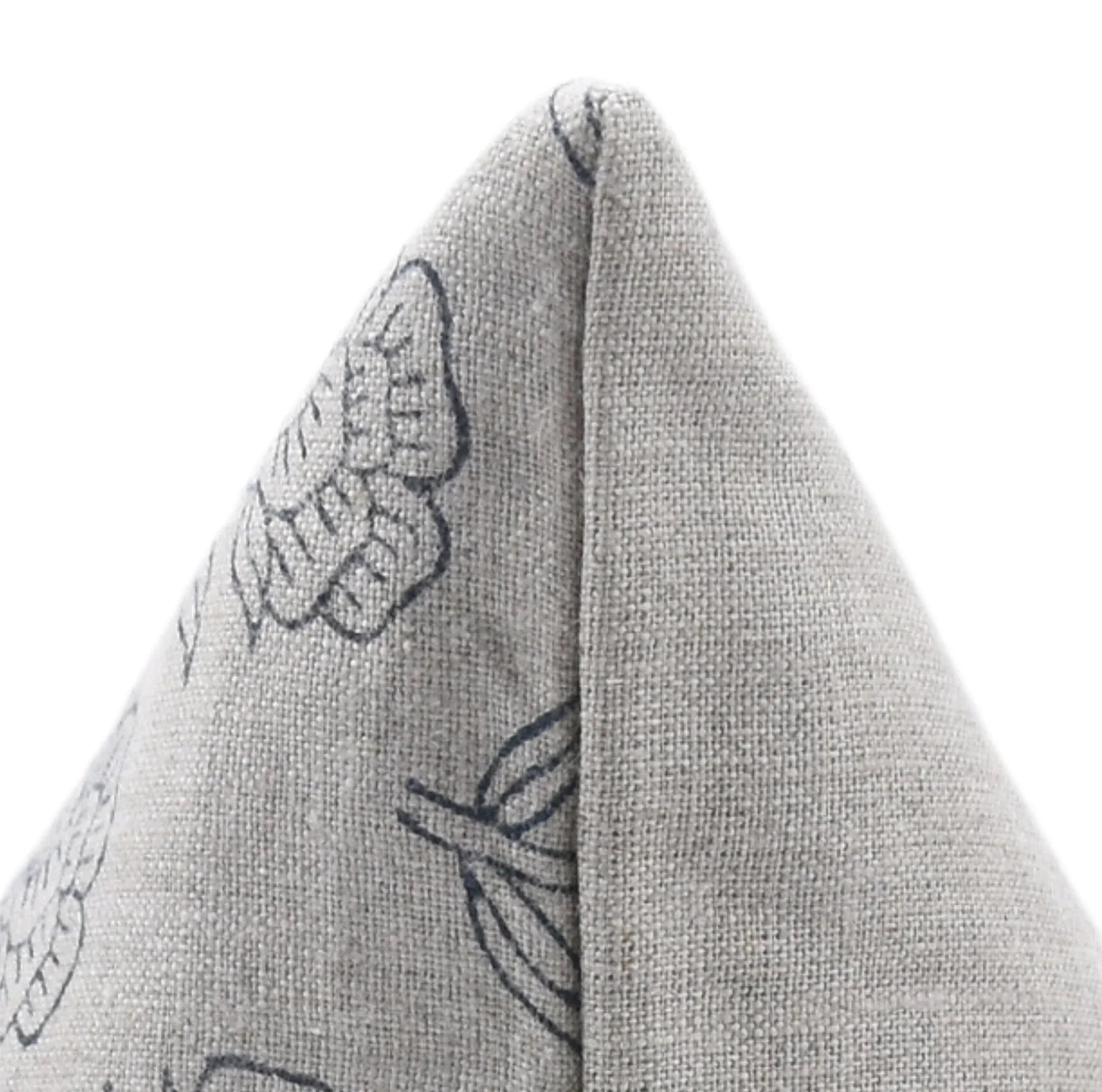 Hand Block Print pure linen designer pillow cover- ROHINI - Fabdivine