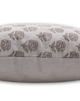 Block Print Pure Linen Pillow Cover - ROHINI - Fabdivine