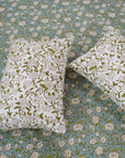 Hand block printed bedding, Indian block print bedsheets, Floral print cotton bedsheet, Natural dyed bedding, Block print pillow cover, Indian handloom bedsheets, Cotton throw for bed.