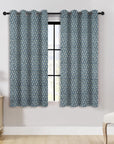 Blackout Pure Linen Grommet Curtain - Floral Room Darkening Drapery Valance - Tulsi Buti