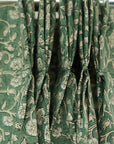 Floral Block Print Window Curtains - Valance Treatments - Himachal