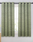 Thick Linen Blackout Curtains with Grommets Designer Window Treatments - Olavarsti