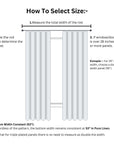 Linen Block Print Curtains - Minimalist Indian Window Treatments - Tulsi Buti
