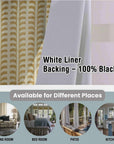 Handmade Blackout Linen Curtains for Living Room - Farmhouse Decorative Ring Top - Garud
