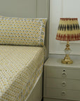 Floral block print 100% cotton bedsheet, natural bedding, decorative cotton bedspreads, colorful printed bedsheet for bedrooms, living room.