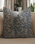 Square/Lumber Block Printed Pillow Cover - Thick Linen - Kamal Dutta