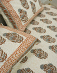Floral bedsheets India, Artistic boho bedding, Flat sheet with block prints, Indian boho bedding, Sustainable cotton bedspread, Farmhouse floral bedding, Floral handmade bedcover.