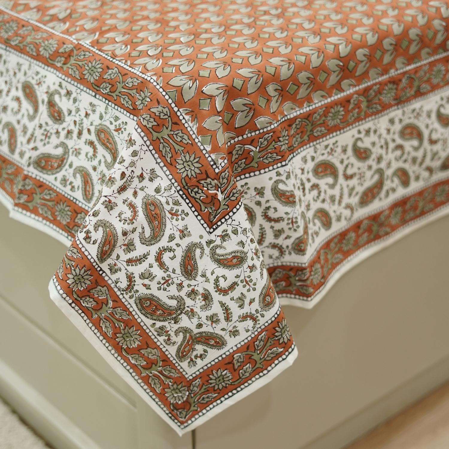 Patterned Hand block printed bedding, Indian block print bedsheets, Floral print cotton bedsheet