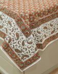 Patterned Hand block printed bedding, Indian block print bedsheets, Floral print cotton bedsheet