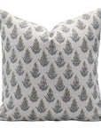 Block print Pillow cover for sofa, couch or bed- Pure Linen- KANAK BUTI - Fabdivine