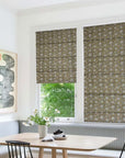 Thick Linen Bohemian Block Printed Roman Valance - Aradhana