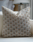 Hand Block Printed Thick Linen Designer Pillow Covers For Sofa - TITLEE