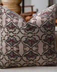 Block Printed Emerald Green Cushion Covers - Hridyavan - Duck Canvas