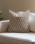 Block Printed Thick/Heavy Linen Throw Pillow Cover - Traz