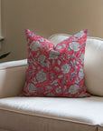 Square/Lumber Block Printed Pillow Cover - Thick Linen Pure - Rameshwaram