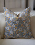 Square/Lumber Block Printed Pillow Cover - Thick Linen - Rameshwaram
