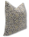 Square/Lumber block print pillow cover- thick linen- KARWACHAUTH - Fabdivine