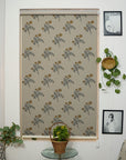 Linen Polymer Blackout Roller Shade- Gulab - Fabdivine
