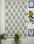 Linen Polymer Blackout Roller Shade- Morpankh - Fabdivine