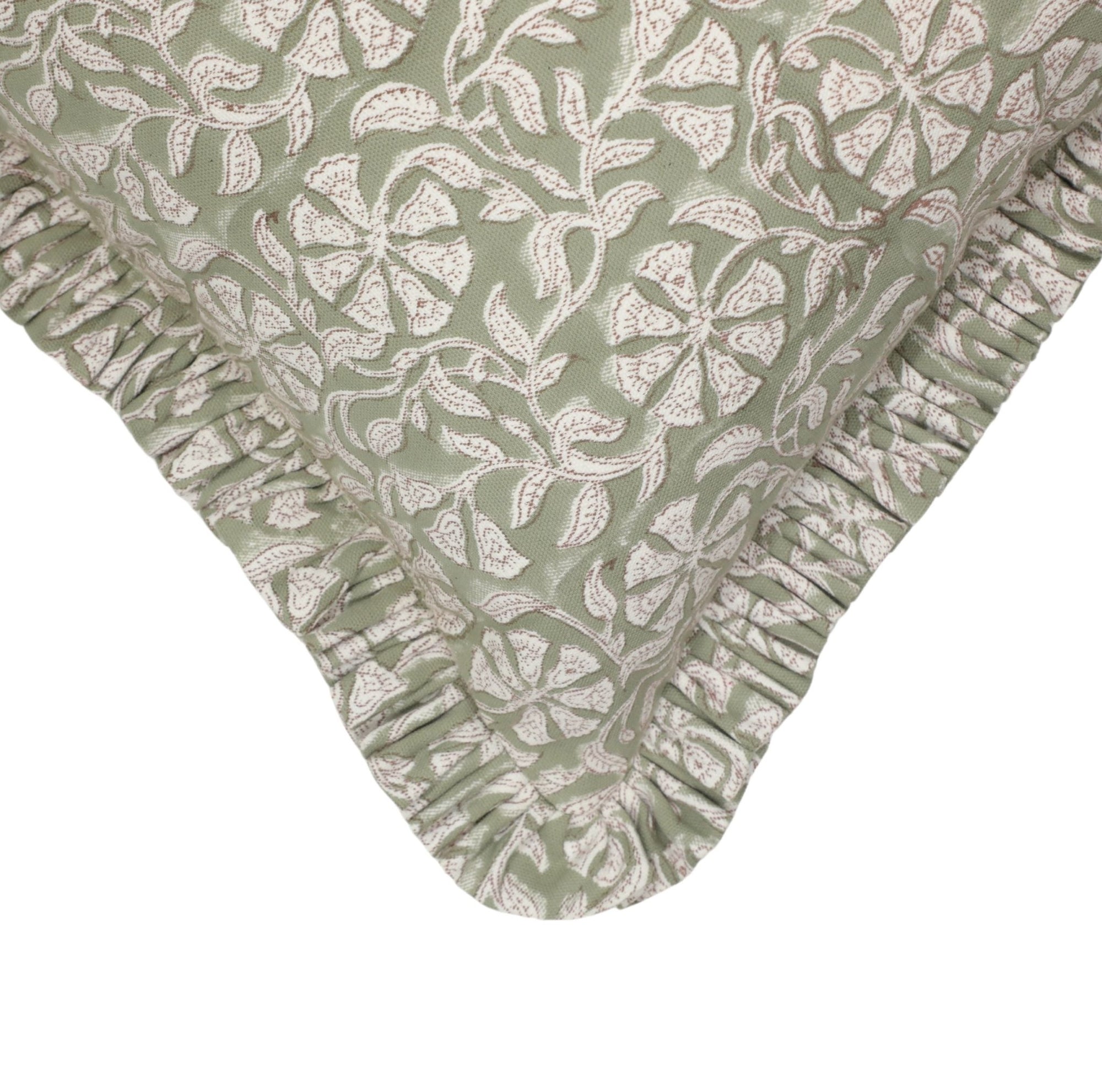RUDRAKSHA - Ruffle Pillow Cover - Fabdivine