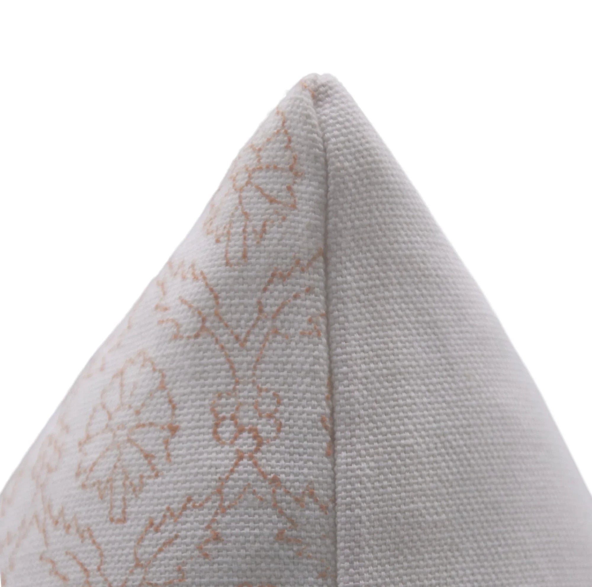 Hand Block Print Thick Cotton White designer pillow cover- SHEHNAAZ - Fabdivine