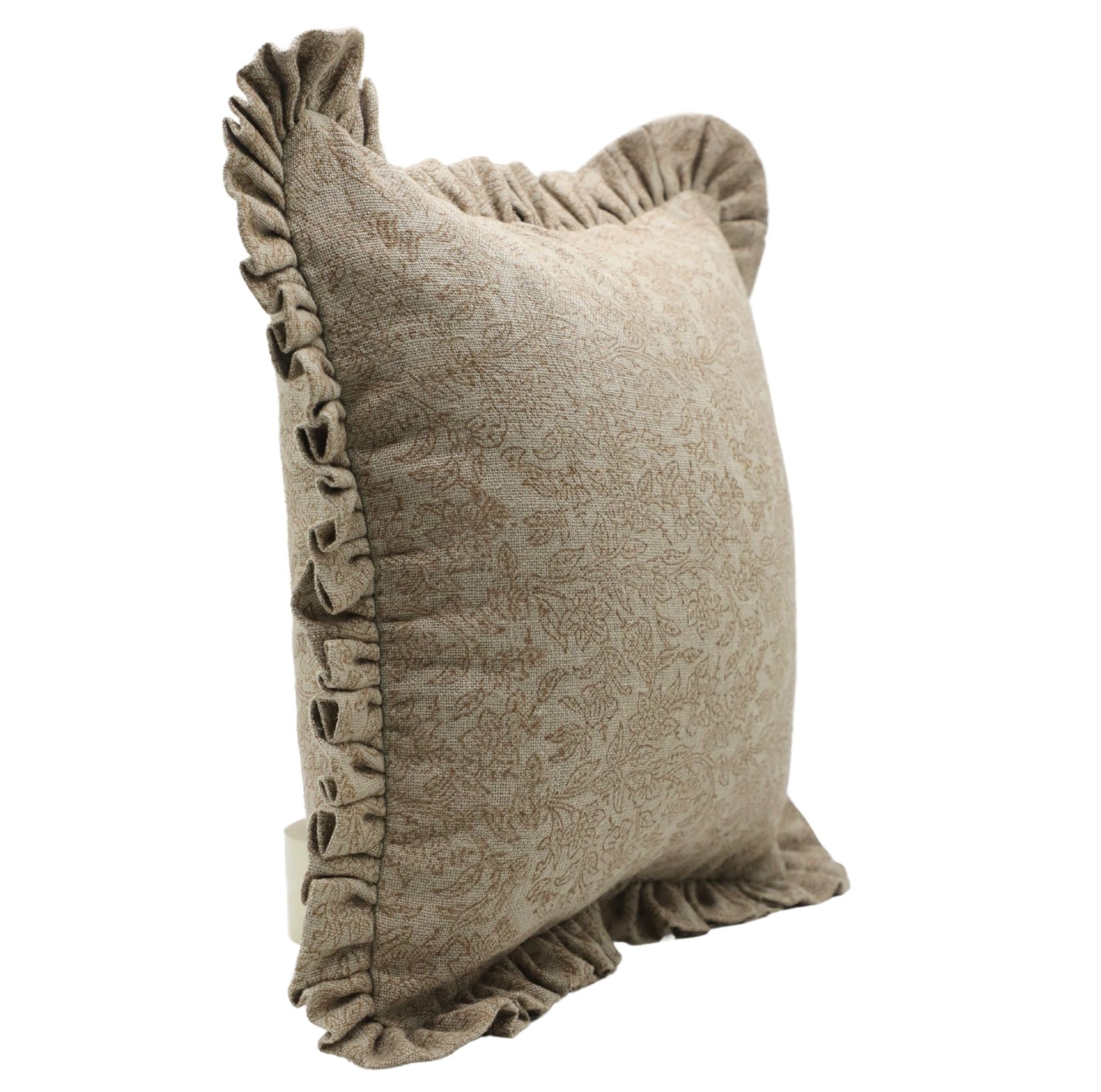 VISHV JAAL - Ruffle Pillow Cover - Fabdivine