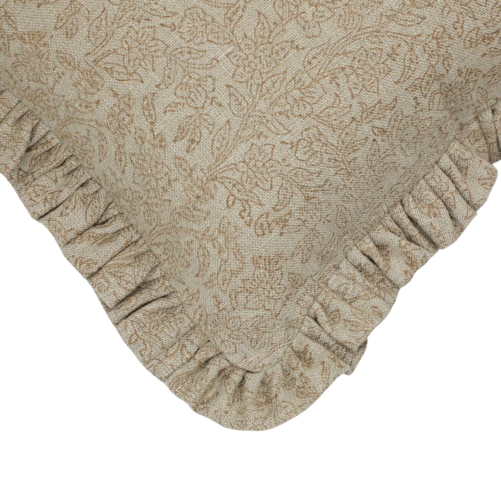 VISHV JAAL - Ruffle Pillow Cover - Fabdivine