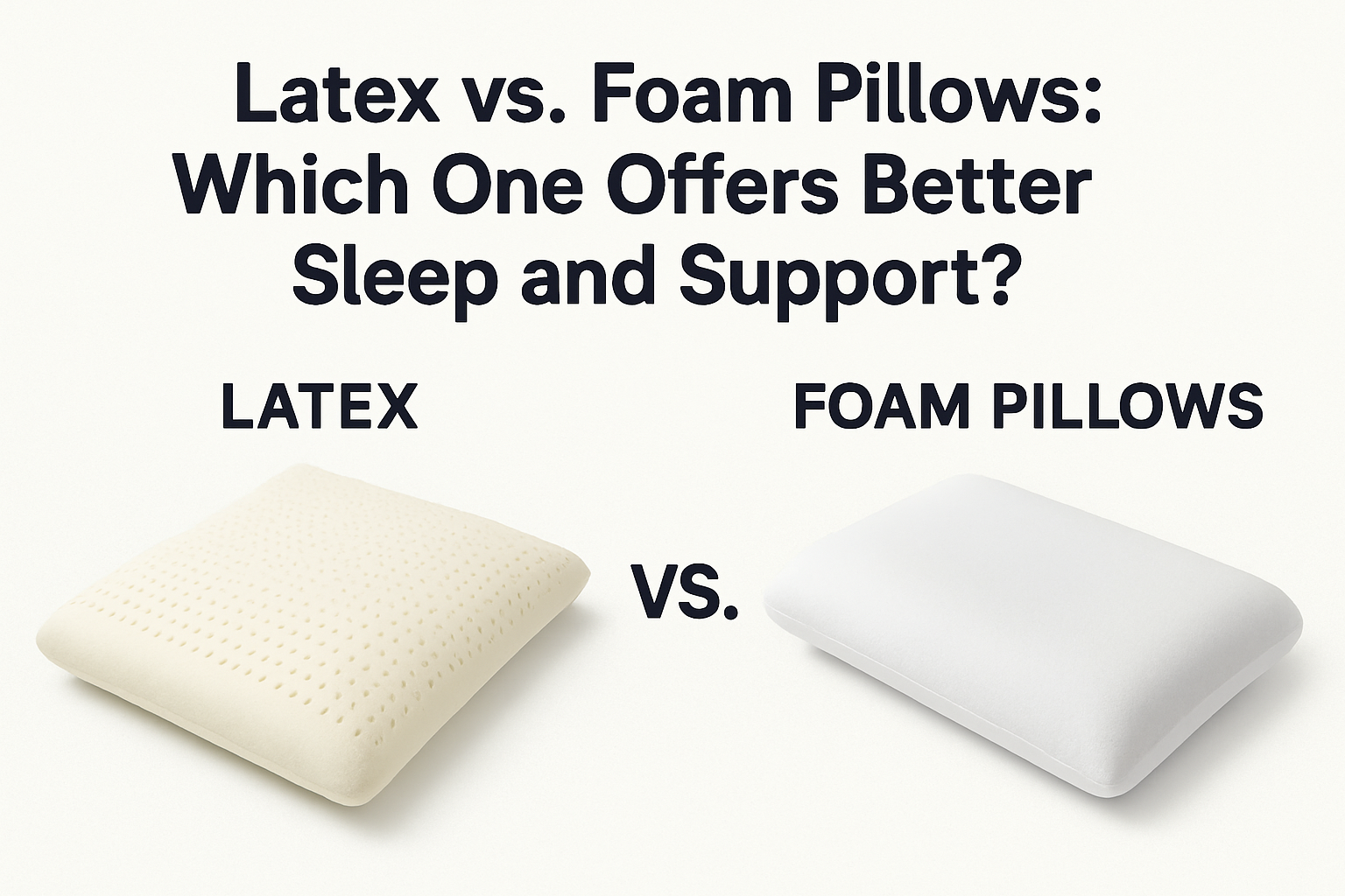Latex vs. Foam Pillows: Which One Offers Better Sleep and Support?