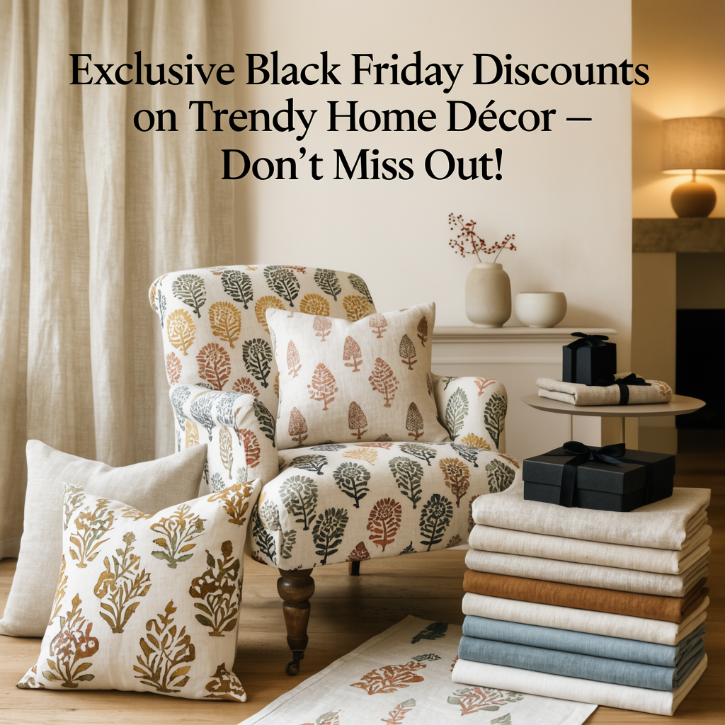 Exclusive black Friday discounts on trendy home décor- Don’t miss it out!