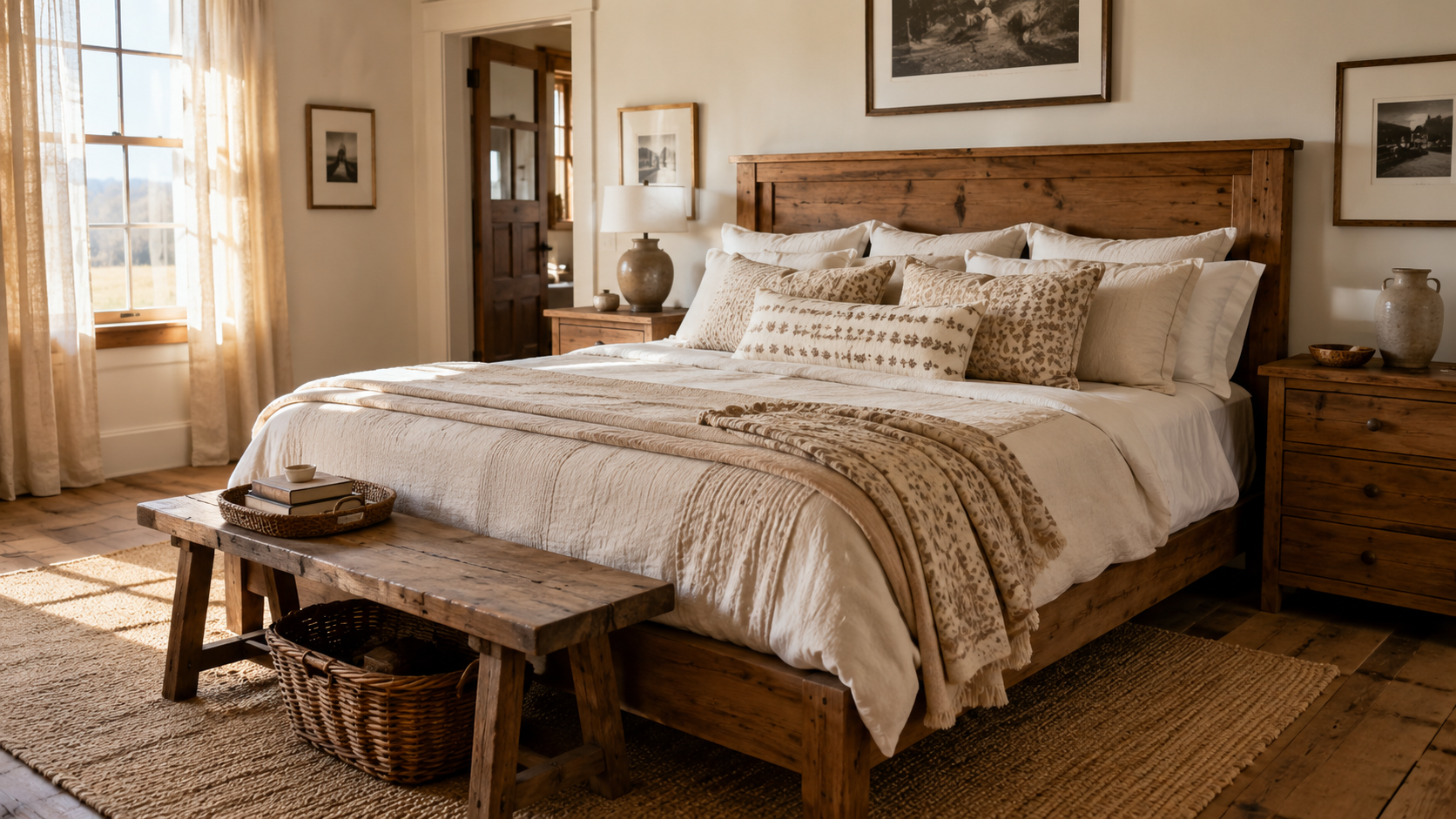 Simple Farmhouse Bedroom Decor Tips to Add Timeless Charm