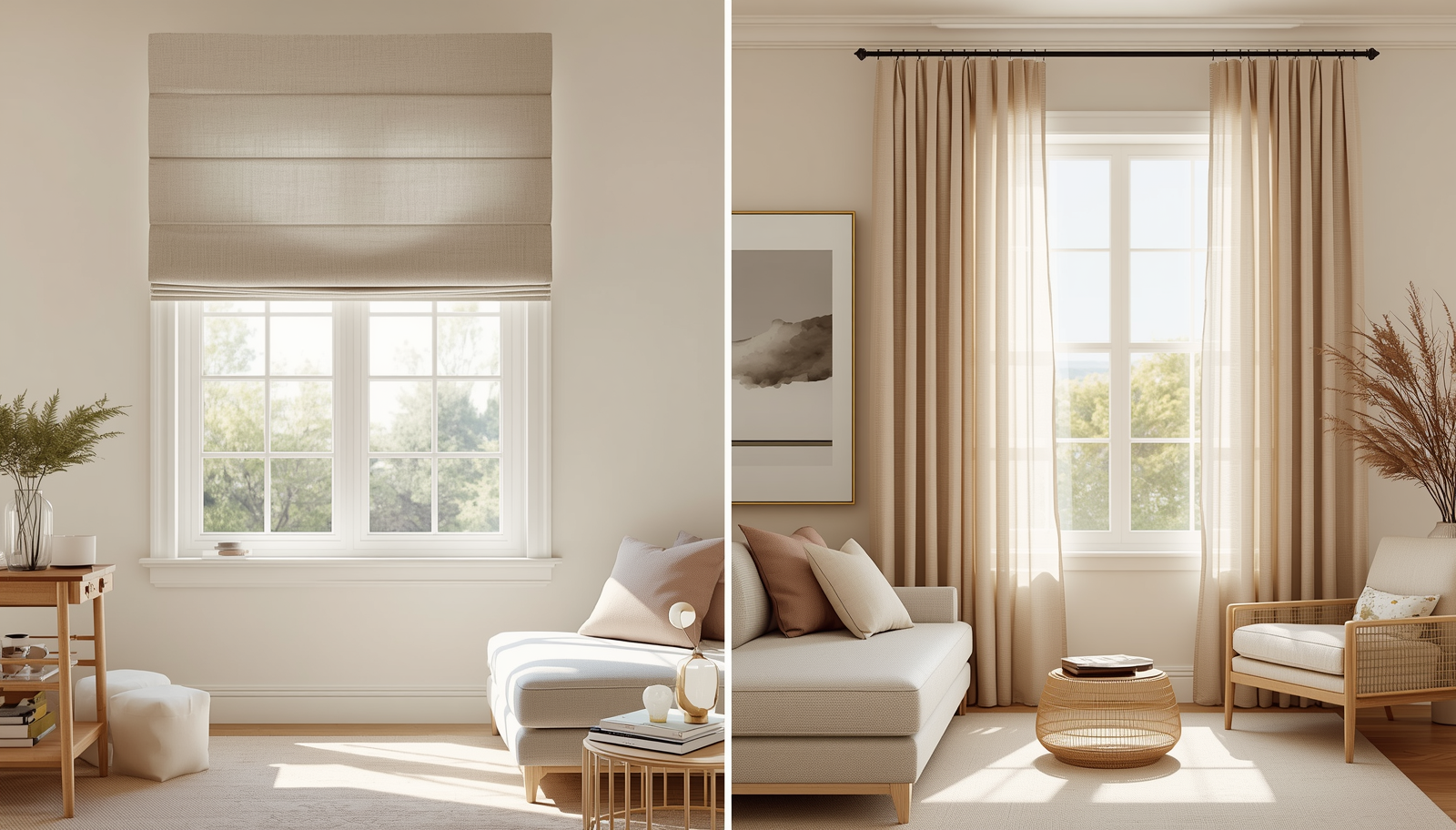 Roman Shades vs. Curtains (2026 Guide): Which Is Better for Your Windows?